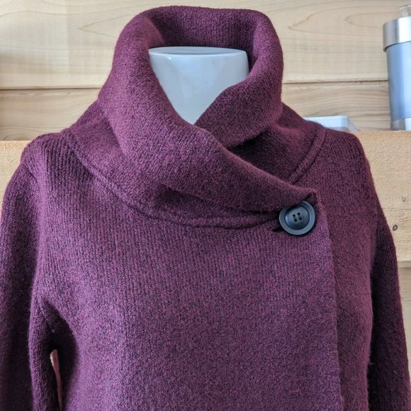 Ricki's Single Button Cowl Neck Long Sleeve Cardigan Long Sleeve Size XS - Picture 4 of 11